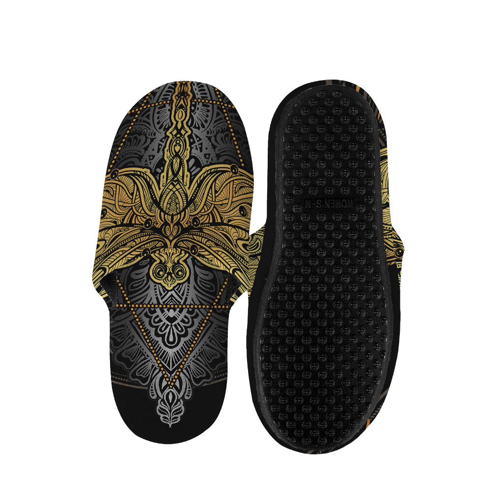Boho Spiritual Dragonfly Print Slippers