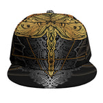 Boho Spiritual Dragonfly Print Snapback Cap