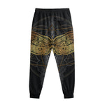Boho Spiritual Dragonfly Print Sweatpants