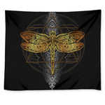Boho Spiritual Dragonfly Print Tapestry