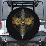Boho Spiritual Dragonfly Print Tire Cover With Camera Hole