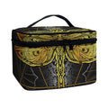 Boho Spiritual Dragonfly Print Travel Makeup Bag