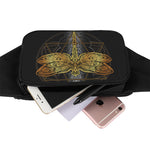 Boho Spiritual Dragonfly Print Waist Bag