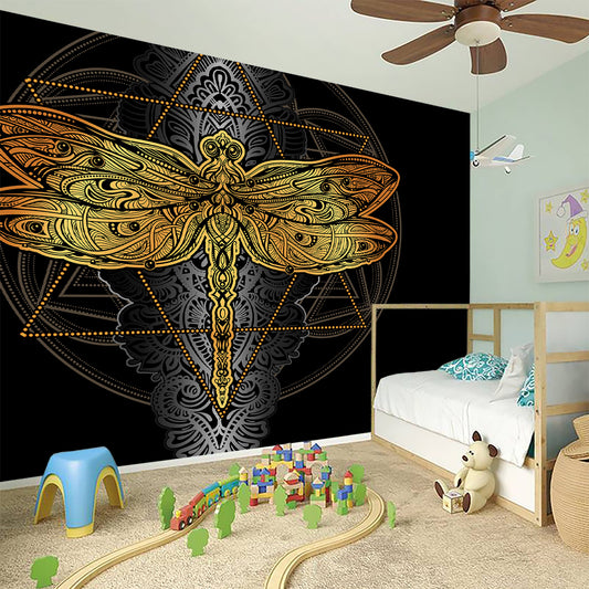 Boho Spiritual Dragonfly Print Wall Sticker