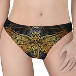 Boho Spiritual Dragonfly Print Women's Thong