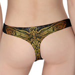 Boho Spiritual Dragonfly Print Women's Thong