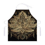 Boho Spiritual Lotus Print Adjustable Apron