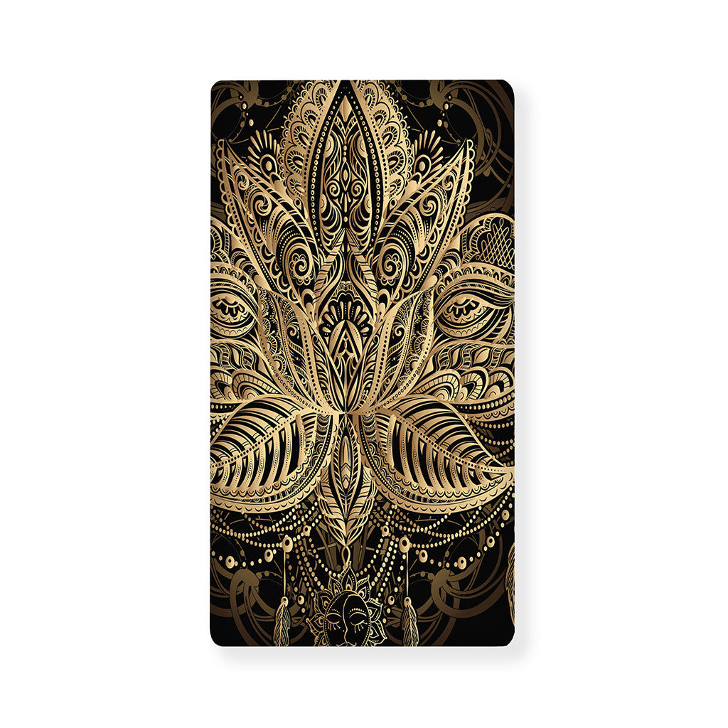 Boho Spiritual Lotus Print Baby Crib Sheet