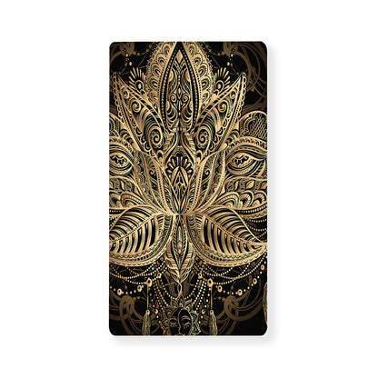 Boho Spiritual Lotus Print Baby Crib Sheet