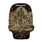 Boho Spiritual Lotus Print Baby Seat Cover