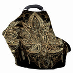 Boho Spiritual Lotus Print Baby Seat Cover