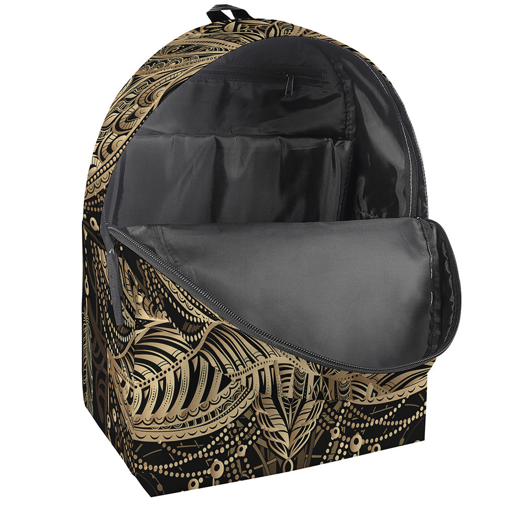 Boho Spiritual Lotus Print Backpack