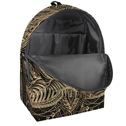 Boho Spiritual Lotus Print Backpack