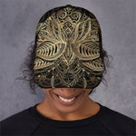 Boho Spiritual Lotus Print Baseball Cap