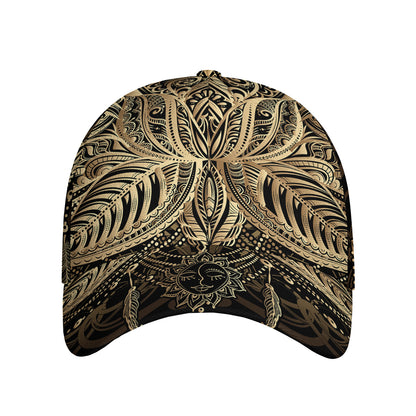 Boho Spiritual Lotus Print Baseball Cap