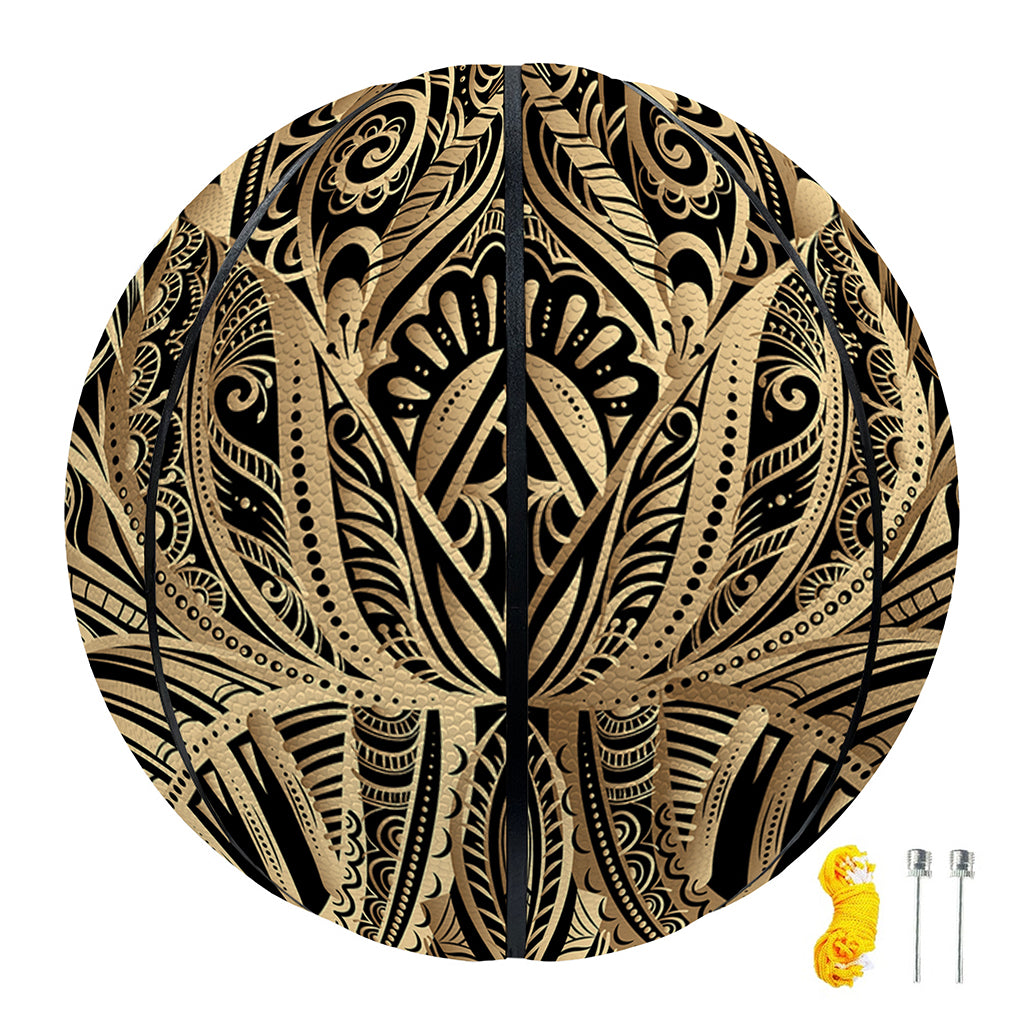 Boho Spiritual Lotus Print Basketball