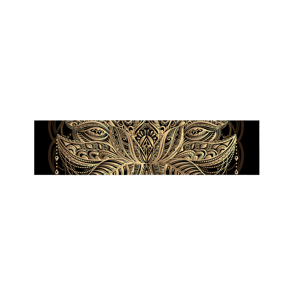 Boho Spiritual Lotus Print Bed Runner