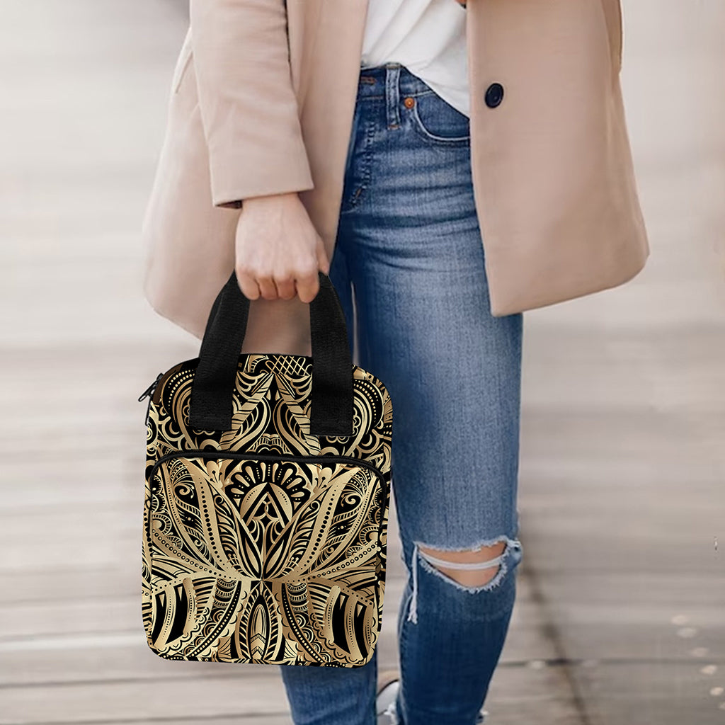 Boho Spiritual Lotus Print Bible Tote Bag