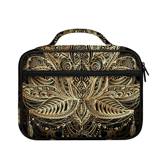 Boho Spiritual Lotus Print Briefcase Bible Bag