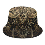 Boho Spiritual Lotus Print Bucket Hat