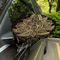 Boho Spiritual Lotus Print Car Side Mirror Covers
