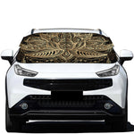Boho Spiritual Lotus Print Car Windshield Snow Cover