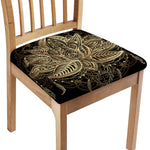 Boho Spiritual Lotus Print Chair Cushion Cover