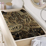 Boho Spiritual Lotus Print Changing Pad Cover