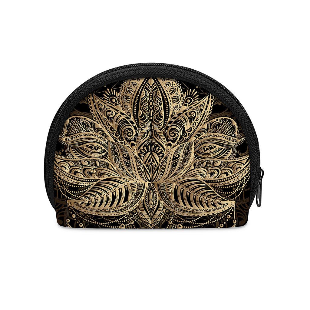 Boho Spiritual Lotus Print Coin Purse