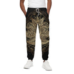 Boho Spiritual Lotus Print Cotton Pants