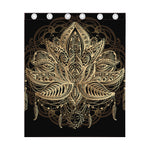 Boho Spiritual Lotus Print Curtain