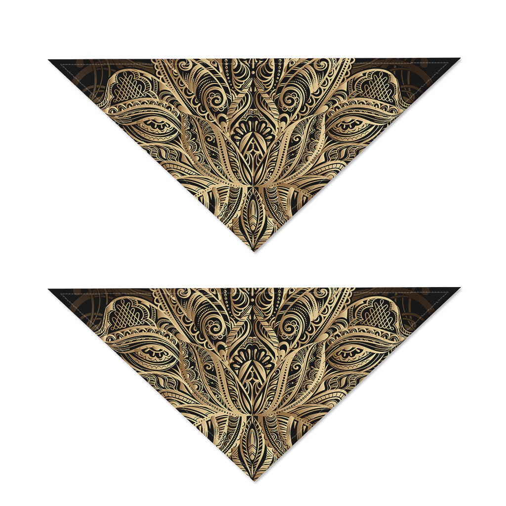 Boho Spiritual Lotus Print Dog Bandana