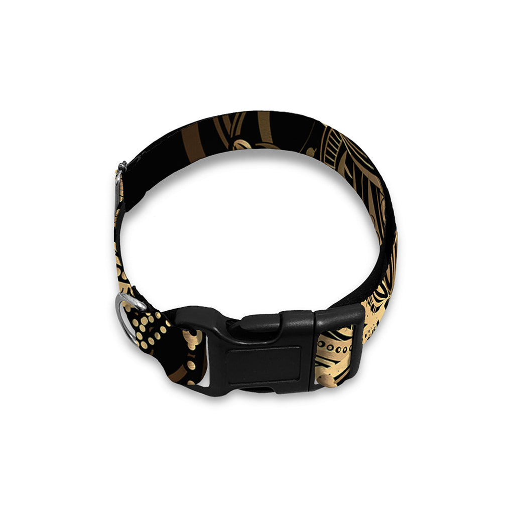 Boho Spiritual Lotus Print Dog Collar