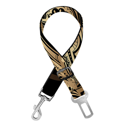 Boho Spiritual Lotus Print Dog Seat Belt