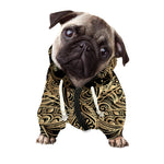 Boho Spiritual Lotus Print Dog Zip Up Hoodie