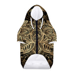 Boho Spiritual Lotus Print Dog Zip Up Hoodie