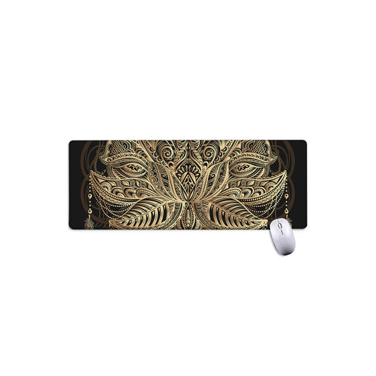 Boho Spiritual Lotus Print Extended Mouse Pad