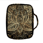 Boho Spiritual Lotus Print Front Pocket Bible Bag