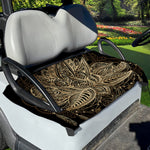Boho Spiritual Lotus Print Golf Cart Seat Cover