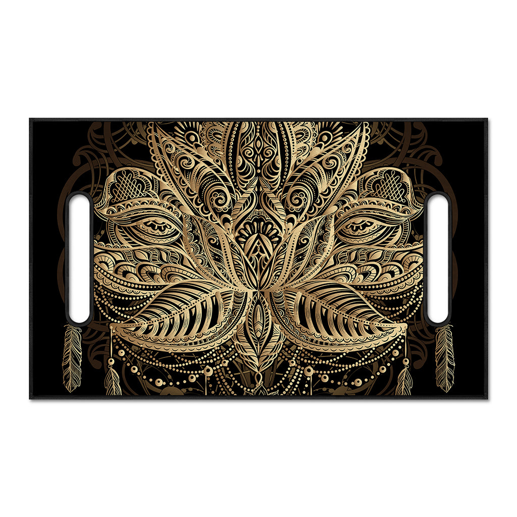Boho Spiritual Lotus Print Golf Cart Seat Cover