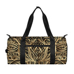 Boho Spiritual Lotus Print Gym Bag