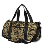 Boho Spiritual Lotus Print Gym Bag