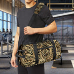 Boho Spiritual Lotus Print Gym Bag