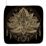 Boho Spiritual Lotus Print Hand Towel