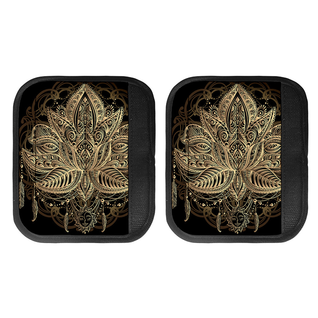 Boho Spiritual Lotus Print Handle Covers