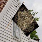 Boho Spiritual Lotus Print House Flag