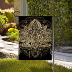 Boho Spiritual Lotus Print House Flag