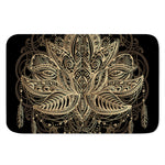 Boho Spiritual Lotus Print Indoor Door Mat