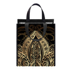 Boho Spiritual Lotus Print Insulated Lunch Tote