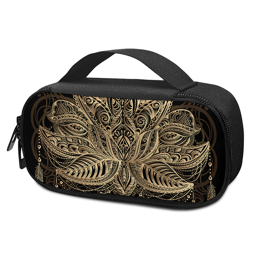 Boho Spiritual Lotus Print Insulin Cooler Travel Case